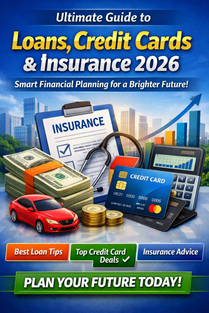 Ultimate Guide to Loans, Credit Cards, and Insurance 2026 – Smart Financial Planning Tips