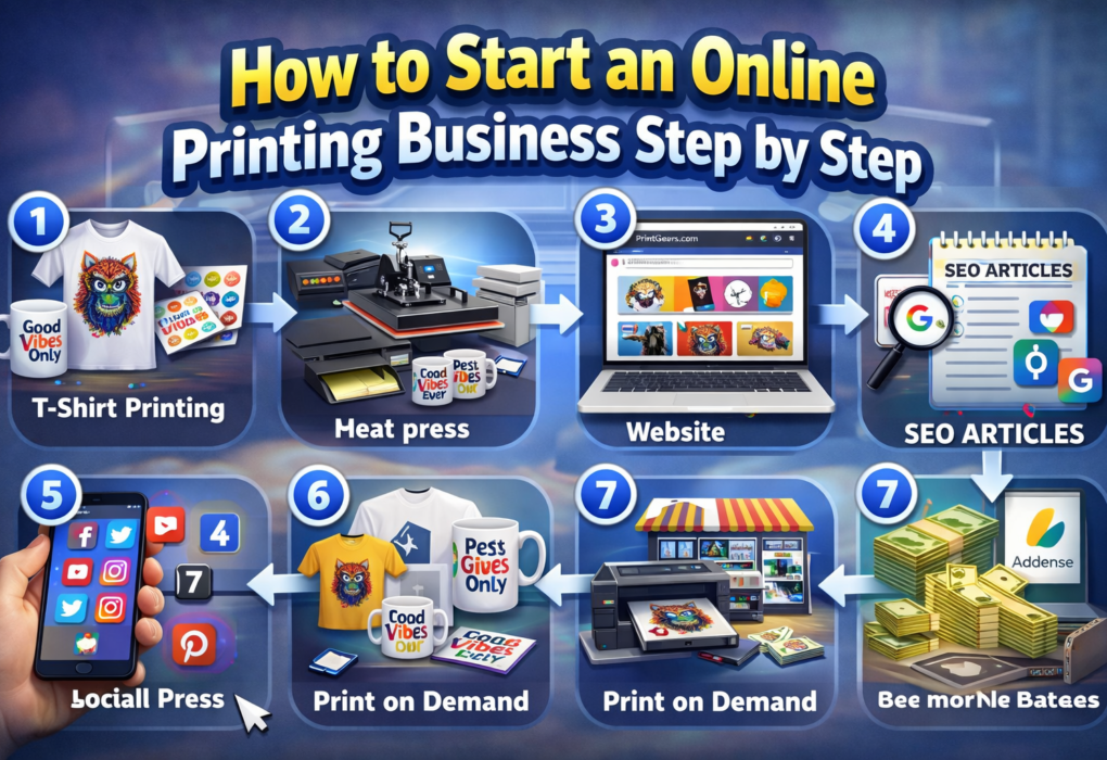 How to Start an Online Printing Business Step by Step