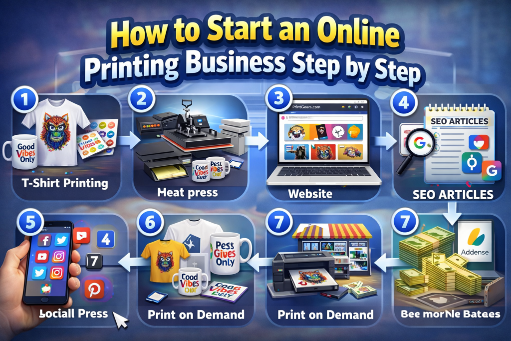 How to Start an Online Printing Business Step by Step