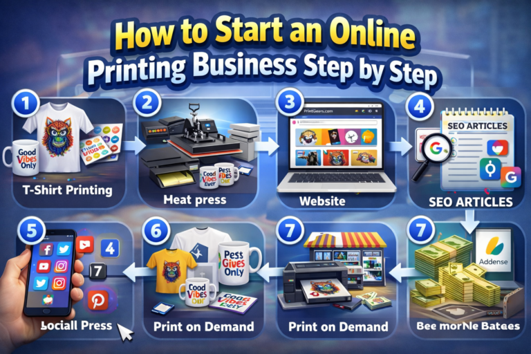How to Start an Online Printing Business Step by Step